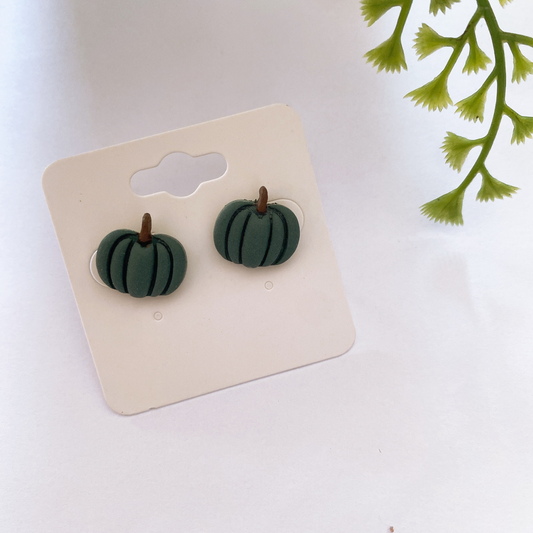 Forest Pumpkin Clay Earring