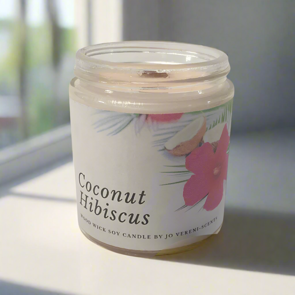 Coconut Hibiscus Wood/Cotten Wick Candle