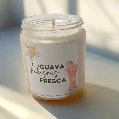 Guava Hibiscus Fresca Wood Wick Candle