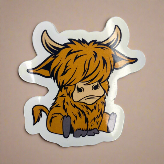 Highland cow Sticker