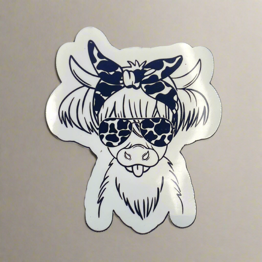 Highland cow Sticker