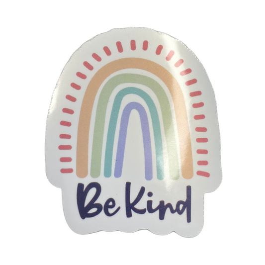 Be kind rainbow sticker