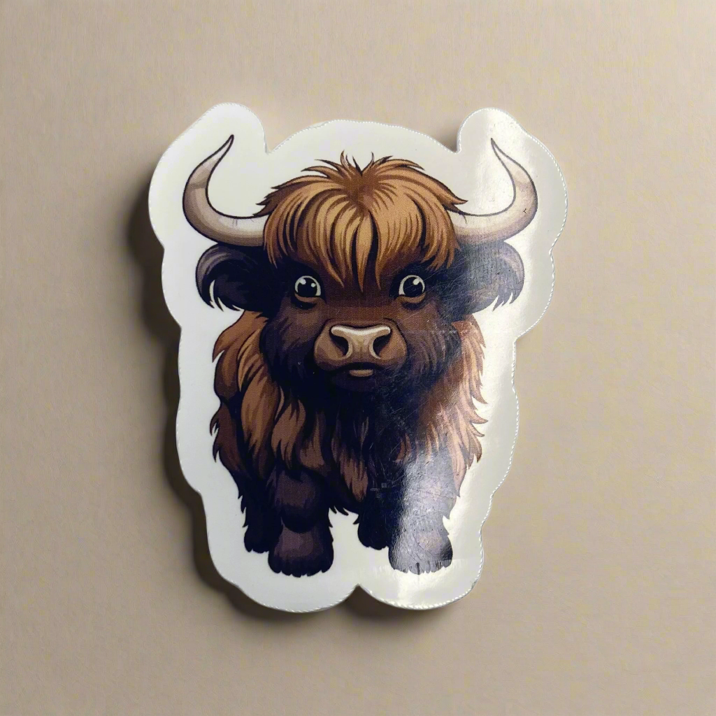 Highland Cow Sticker