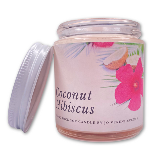 Coconut Hibiscus Wood/Cotten Wick Candle