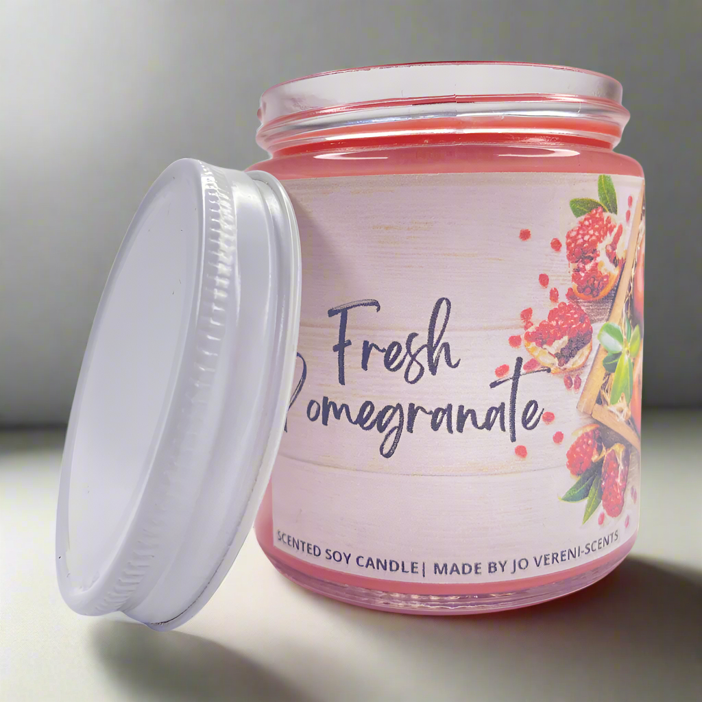 Fresh pomegranate Wood/Cotten Wick Soy Candles