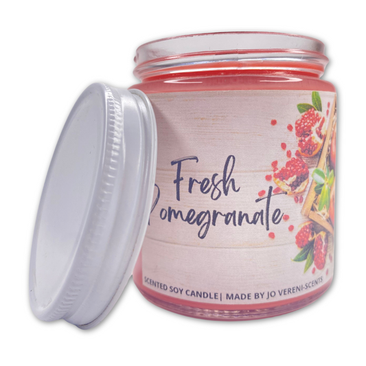 Fresh pomegranate Wood/Cotten Wick Soy Candles