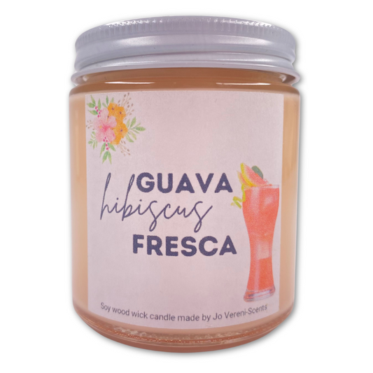Guava Hibiscus Fresca Wood Wick Candle
