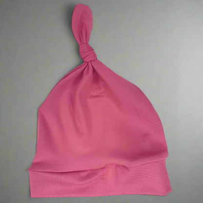 Pink Jersey Blanket With Hat